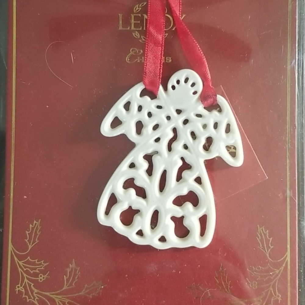 NWT LENOX Pierced Angel Charms Christmas Tree Ornament - Picture 2 of 3